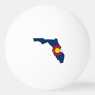 Ping Pong Floride drapeau du Colorado balle de ping-pong