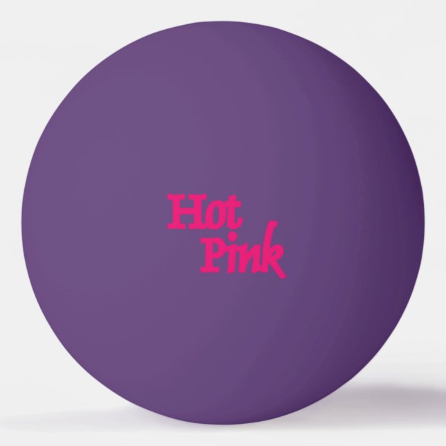 Ping Pong Hot rose 1 étoile violet balle de ping-pong (Devant)