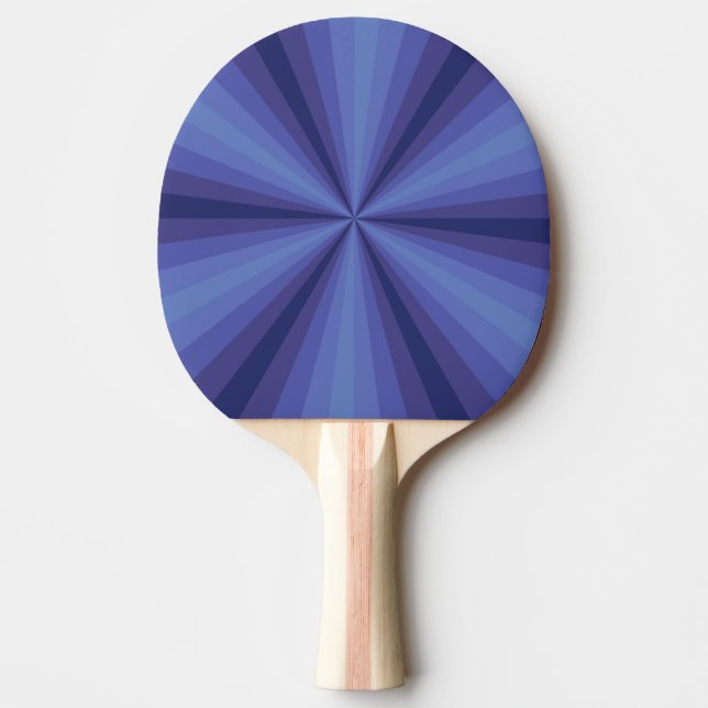 Ping Pong Illusion d'optique Raquette de ping-pong bleue (Devant)