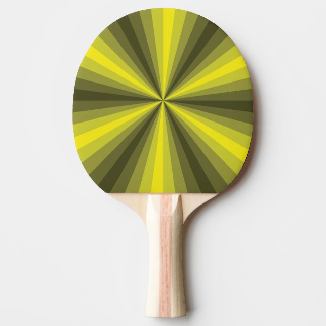 Ping Pong Illusion d'optique Raquette de ping-pong jaune (Devant)