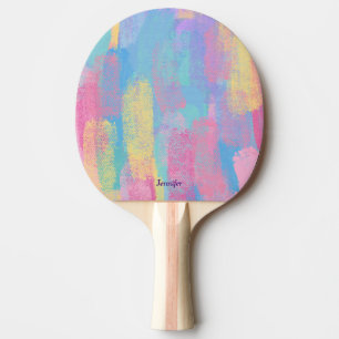 Ping Pong Jolie raquette de ping-pong abstraite colorée avec