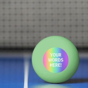 Ping Pong Luminosité arc-en-ciel dans la balle de ping-pong 