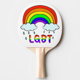 Ping Pong Mignon raquette de ping-pong arc-en-ciel LGBTQ doo