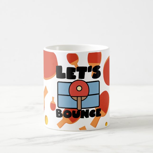 Ping Pong mug Rebondissons pour le joueur de tenni (Centre)