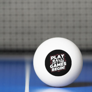 Ping Pong Œuvre d'art de citation de sports de balle de jeu 