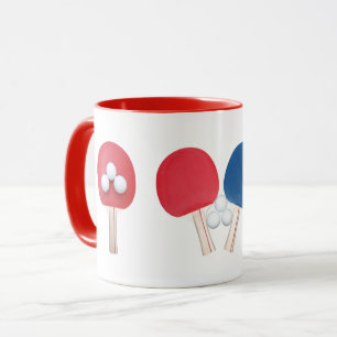 Ping Pong Paddle et Balls Mug