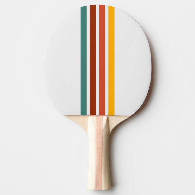Ping Pong Raquette de ping-pong à rayures rétro Athletic (Devant)