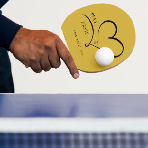 Ping Pong Raquette de ping-pong à texte personnalisé Cadeau