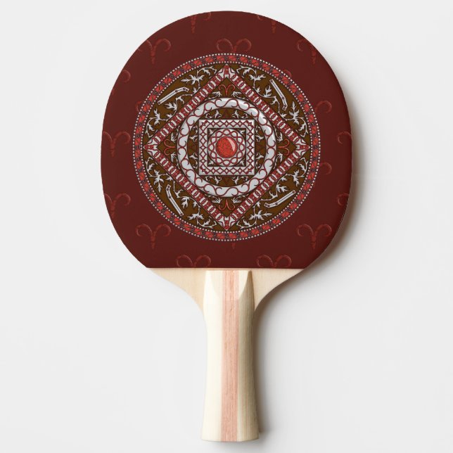 Ping Pong Raquette de ping-pong Aries Mandala (Devant)