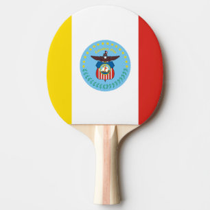 Ping Pong Raquette de ping-pong avec le drapeau de Columbus,