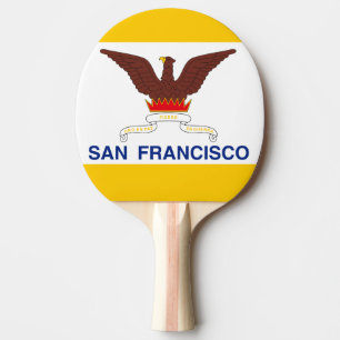 Ping Pong Raquette de ping-pong avec le drapeau de San Franc