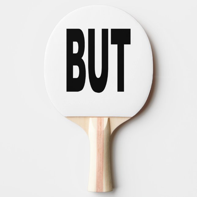 Ping Pong Raquette de ping-pong  blanc noir BUT (Devant)