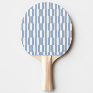 Ping Pong Raquette de ping-pong bleu et blanc rayée carrée