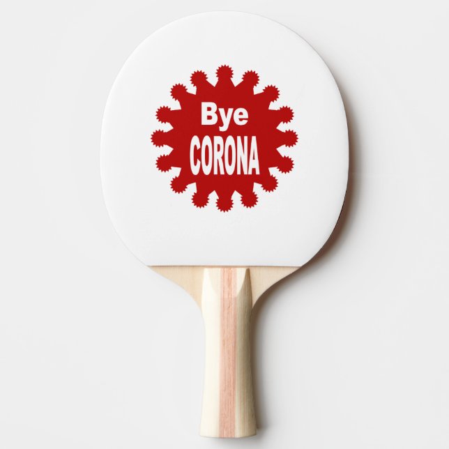 Ping Pong Raquette de  ping-pong Caoutchouc Bye CORONA (Devant)