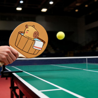 Ping Pong Raquette de ping-pong Capybara | Thème animal drôl