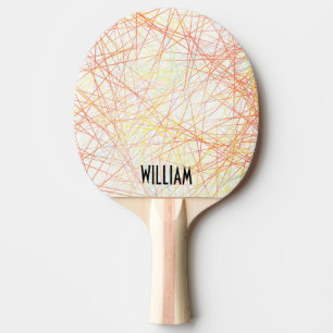 Ping Pong Raquette de ping-pong en marbre de coucher de sole