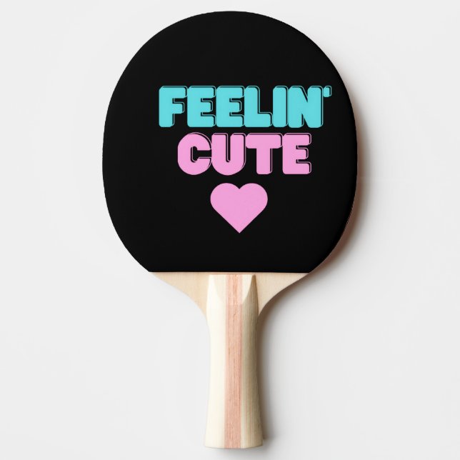Ping Pong Raquette de ping-pong Feeling Cute |  Cadeau de sp (Devant)