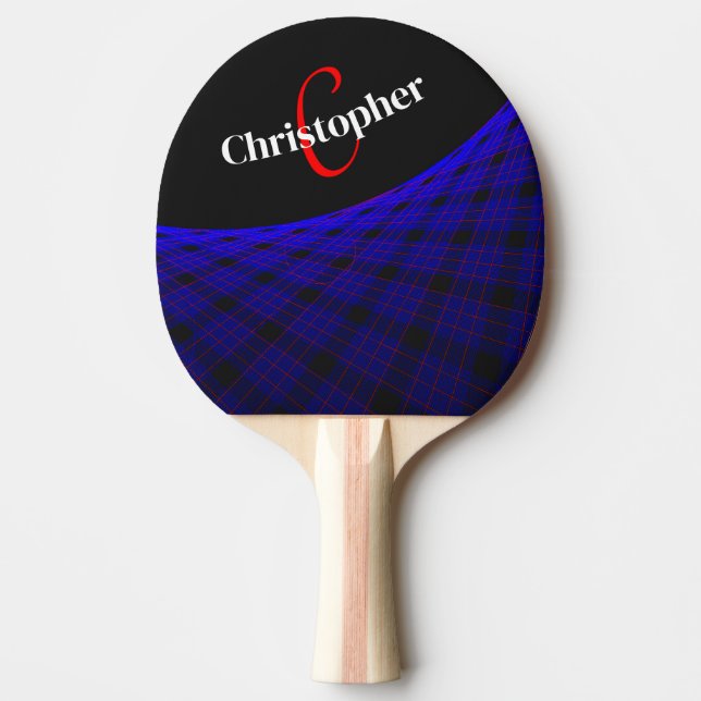 Ping Pong Raquette de ping-pong géométrique Space Carpet (Devant)