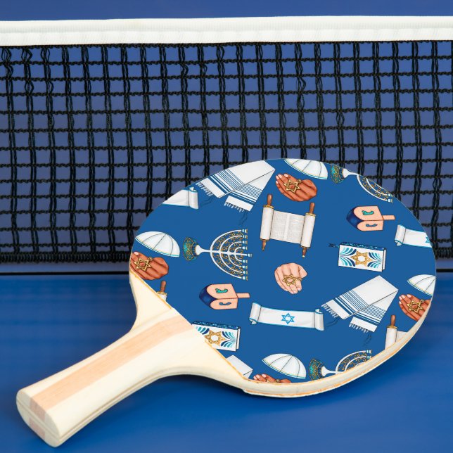Ping Pong Raquette de ping-pong Hanukkah Fun (Insitu)