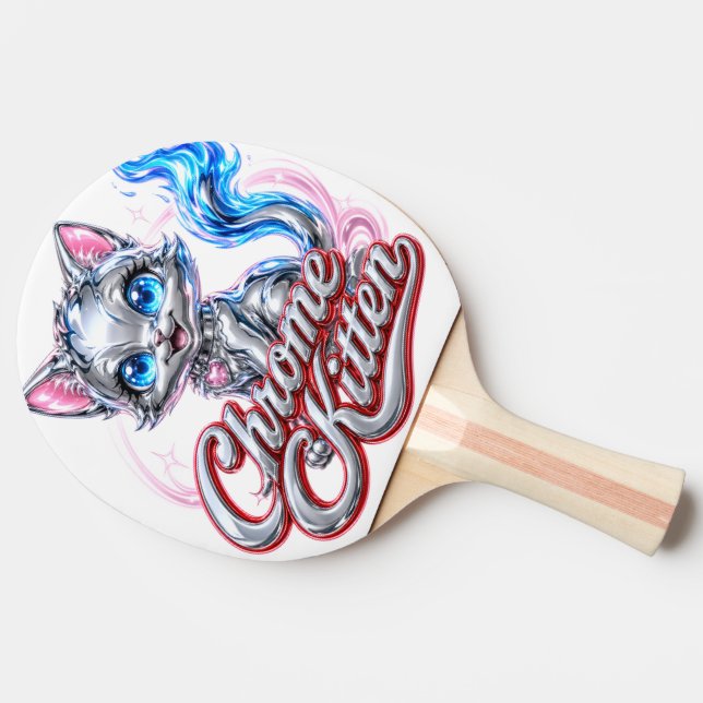 Ping Pong Raquette de ping-pong Kitten Chrome (Côté)