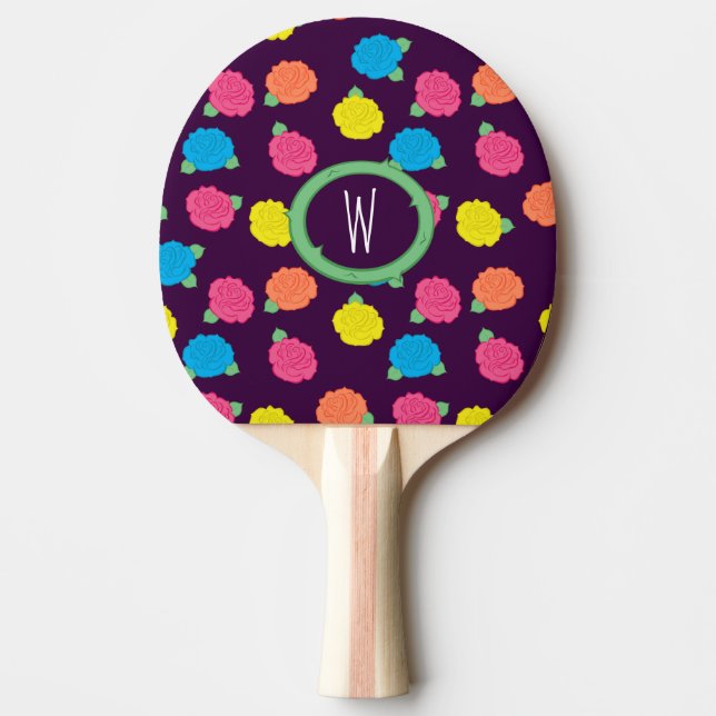 Ping Pong Raquette de ping-pong Neon Roses (Devant)