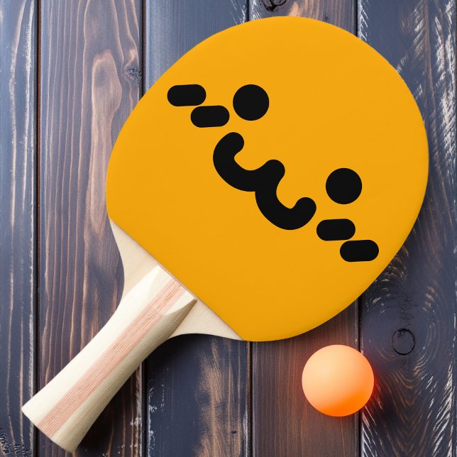 Ping Pong Raquette de ping-pong orange visage mignon (Créateur téléchargé)
