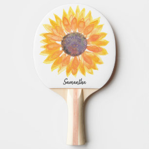 Ping Pong Raquette de ping-pong personnalisée au tournesol