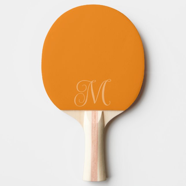 Ping Pong Raquette de ping-pong personnalisée avec initiale (Devant)