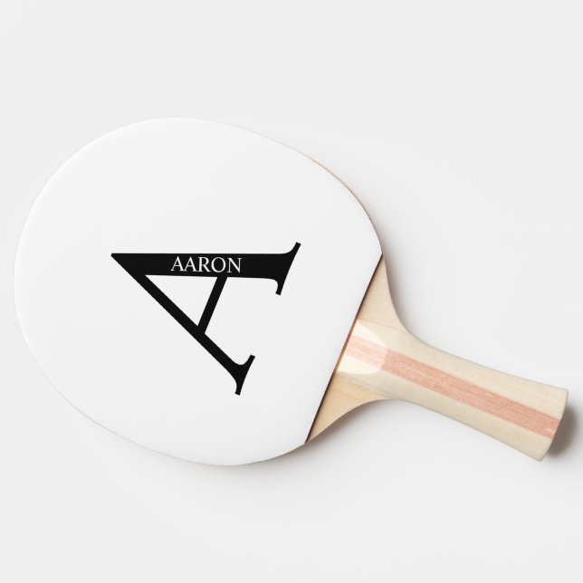 Ping Pong Raquette de ping-pong personnalisée avec monogramm (Côté)