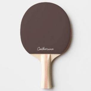 Ping Pong Raquette de ping-pong personnalisée marron foncé m