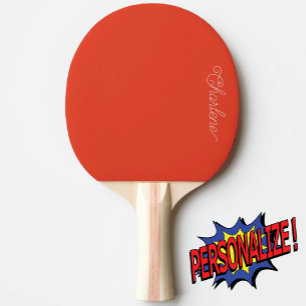 Ping Pong Raquette de ping-pong personnalisée orange vif
