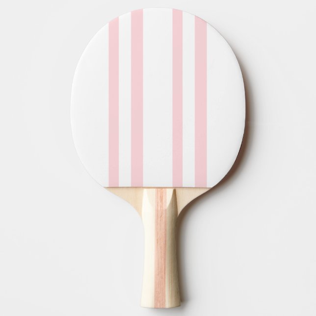 Ping Pong Raquette de ping-pong rayée rose et blanc (Devant)