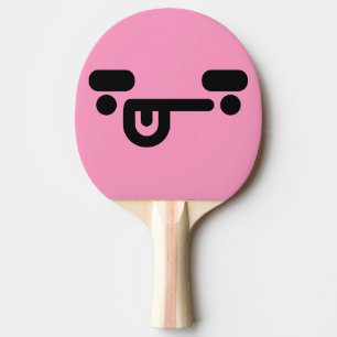 Ping Pong Raquette de ping-pong rose clair visage confus coq