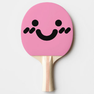Ping Pong Raquette de ping-pong rose clair visage souriant m