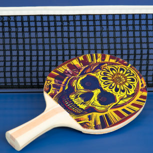 Ping Pong Raquette de ping-pong "Tête de mort"