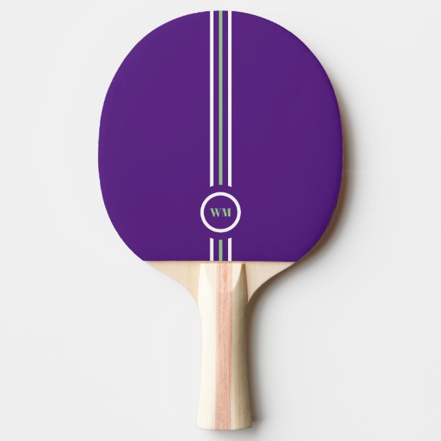 Ping Pong Raquette de ping-pong verte et violette jolie (Devant)