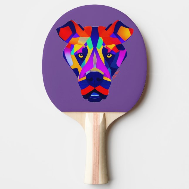 Ping Pong Raquette de ping-pong violette Alexander's Dog (Devant)