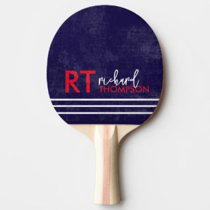 Ping Pong Raquette de tennis de table avec nom de joueur