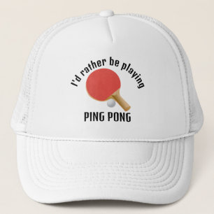 Ping Pong Table Tennis Design Casquette