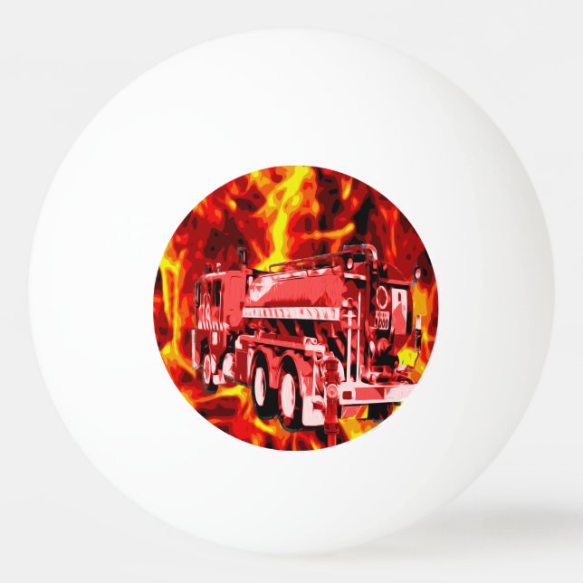 Ping Pong Tempête de feu du moteur de feu, balle de ping-pon (Devant)