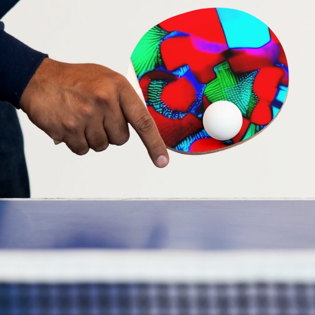 Ping Pong Une raquette de ping-pong décorée (Insitu)