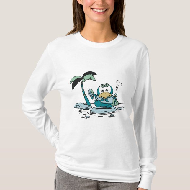Pingouin aux T-shirts et aux cadeaux de plage (Devant)