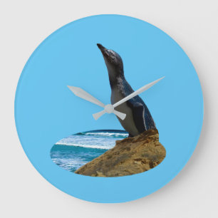 Pingouin beau, horloge murale