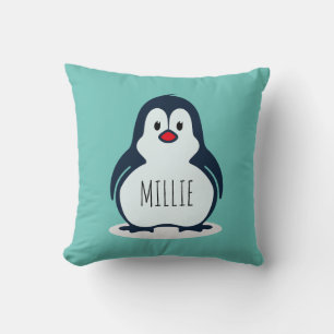 Pingouin bouffant coussin Coussin personnalisé