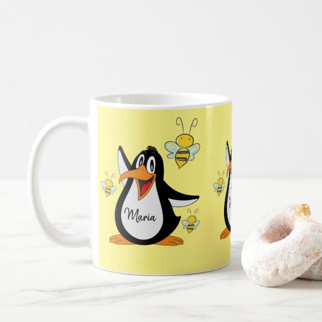 Pingouin Bumblebee Mug (Avec donut)
