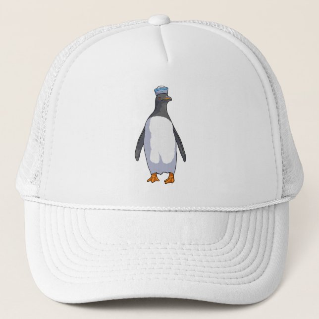 Pingouin comme marin avec Casquette (Devant)