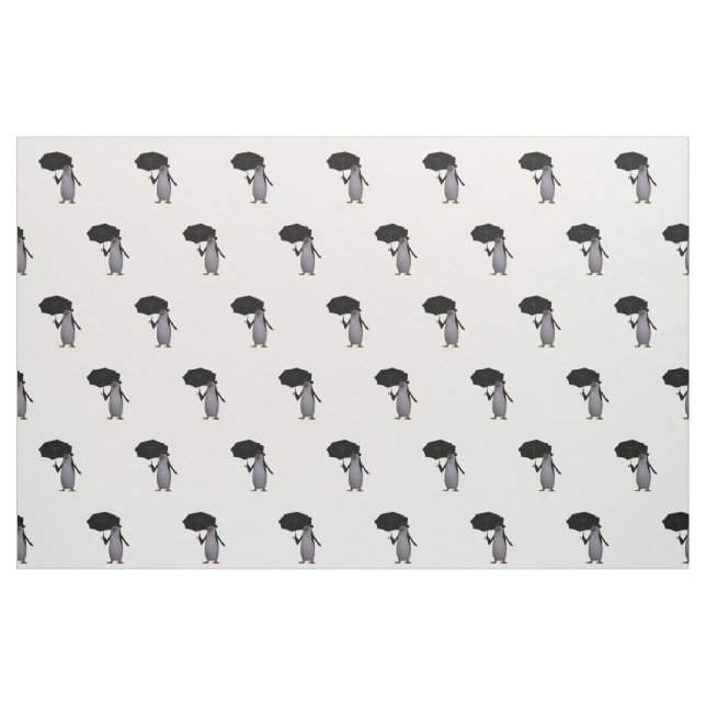 Pingouin dansant avec tissu parapluie (Fat Quarter)
