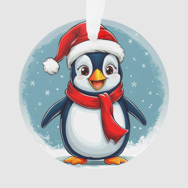 🎄🐧 Pingouin de Noël joyeux Garde de vacances ✨ (devant)