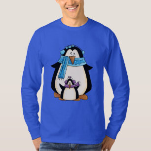 Pingouin de Noël T-shirt caricature de Noël
