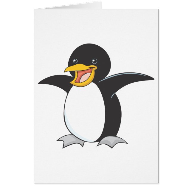Pingouin d'empereur heureux (Devant)
